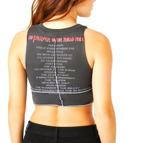 Iron Maiden No Prayer On The Road Tour metal rock Official Tank Top L NWT - Picture 4 of 7